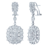 5.22ct 18k White Gold Diamond Earring